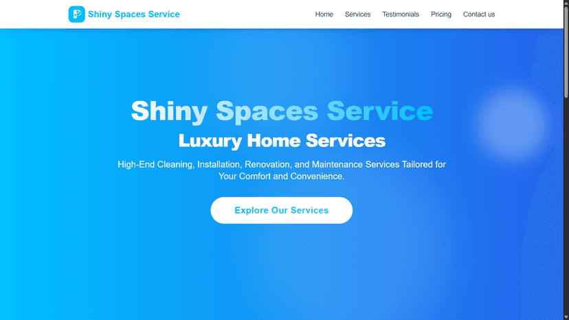 Shiny Spaces Service - Next App